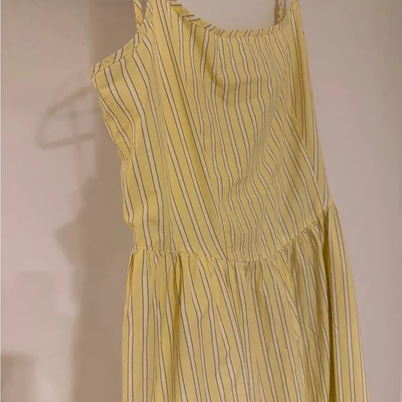 GAP Yellow Striped Casual Dress - Picture 4 of 5